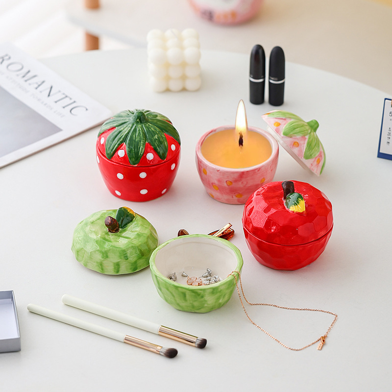Candle Supplies Europe - Ceramic Cute Simulation Fruit Candle Holder