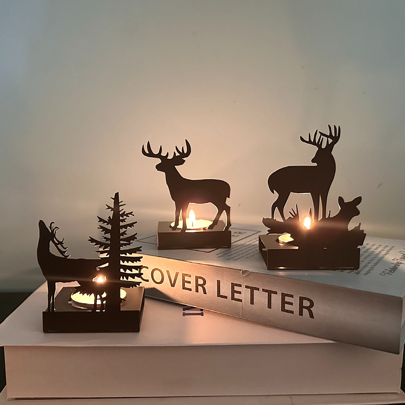 Metal Elk Candlestick Home Chr - Candle Supplies Europe recension och pris
